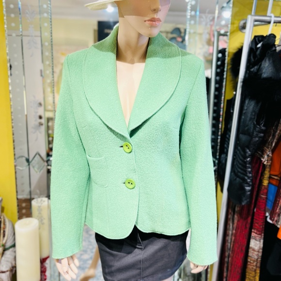 BIANCA Jacket Size 8 long Sleeves 100% fleece wool - Picture 12 of 16